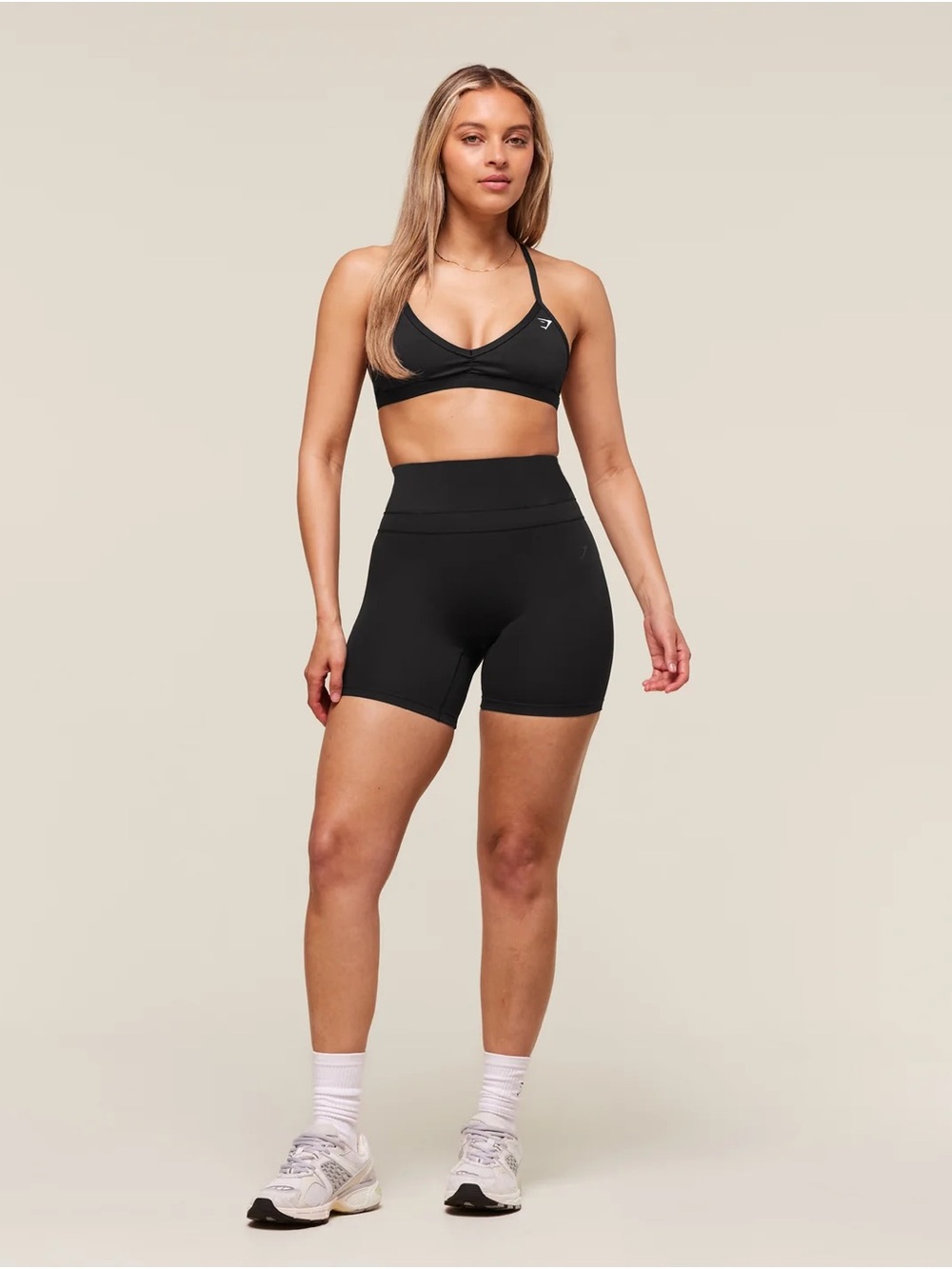 Gymshark Black High-Rise Bike Shorts